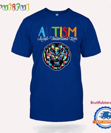 Ncaa Lsu Tigers Autism Accept Understand Love T-Shirt