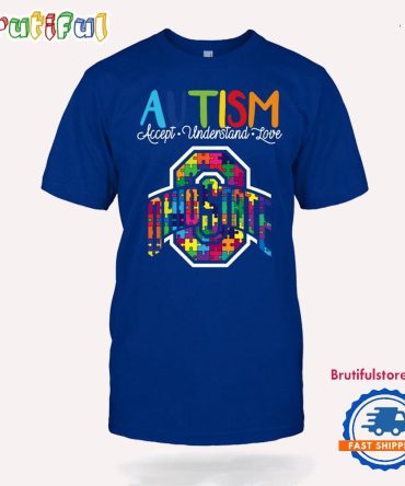 Ncaa Ohio State Buckeyes Autism Accept Understand Love T-Shirt