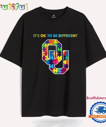 Ncaa Oklahoma Sooners Special Autism Awareness It'S Ok To Be Different T-Shirt