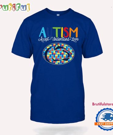 Ncaa Penn State Nittany Lions Autism Accept Understand Love T-Shirt