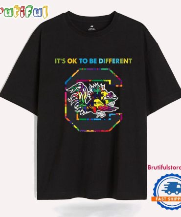 Ncaa South Carolina Gamecocks Special Autism Awareness It'S Ok To Be Different T-Shirt
