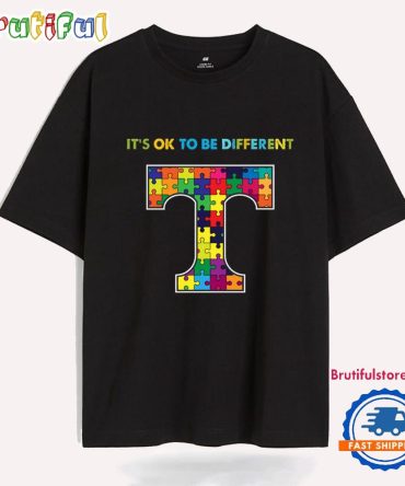 Ncaa Tennessee Volunteers Special Autism Awareness It'S Ok To Be Different T-Shirt