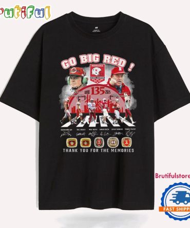 Nebraska Cornhuskers Football Go Big Red 135Th 1890-2025 Anniversary T Shirt