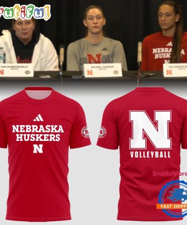 Nebraska Cornhuskers Volleyball 2025 Champions Red T Shirt