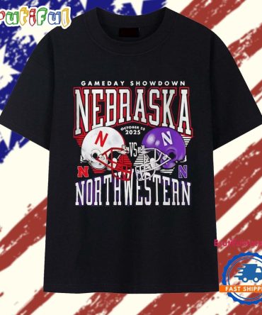 Nebraska Cornhuskers Vs Northwestern Wildcats Gameday Showdown 2025 T Shirt