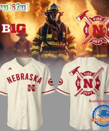 Nebraska Huskers Baseball X Firefighter Appreciation Night Jersey