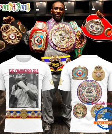 Nebraska Huskers Crawford Undisputed Champion All The Belts 2025 White Shirt