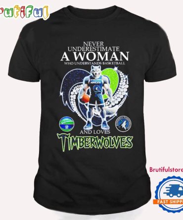 Never Underestimate A Woman Who Understands Basketball And Loves Timberwolves T Shirt