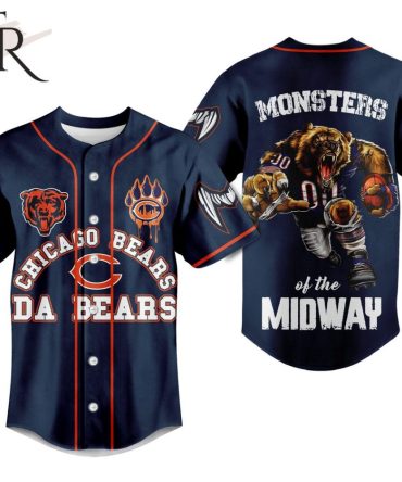 Chicago Bears Monsters Of The Midway Baseball Jersey – Bold Fan Apparel