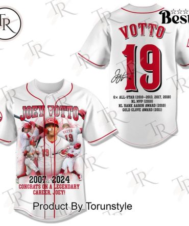 Legendary Joey Votto Jersey - Celebrate A Career Of Excellence! Limited Edition 2007-2024