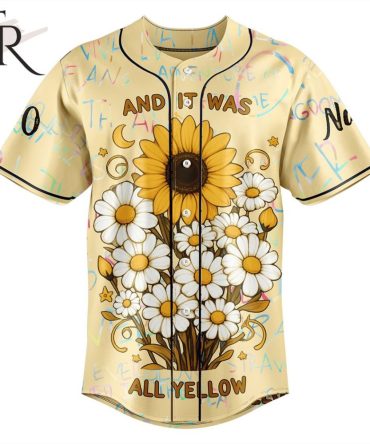 Sunflower & Daisies Baseball Jersey – Vibrant Floral Design For Stylish Comfort