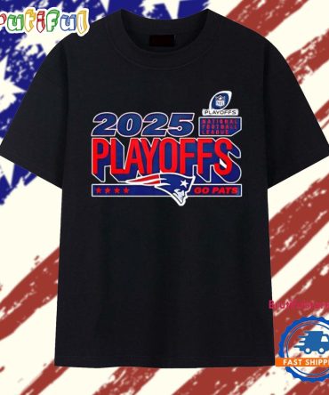 New England Patriots 2025 Nfl Playoffs Ready Go Pats T Shirt