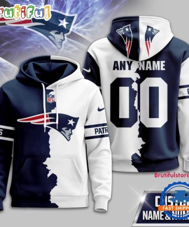 New England Patriots 2025 Nfl Victory Split Limited Hoodie Shirt