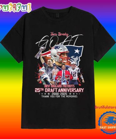 New England Patriots 25Th Draft Anniversary 2000-2025 Shirt