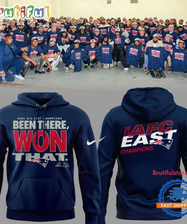 New England Patriots Afc East 2025 Champs 3D Unisex Hoodie