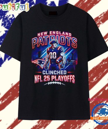 New England Patriots Nfl 2025 Playoff Football Mascot T Shirt