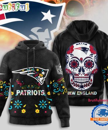 New England Patriots Nfl Dia De Los Muertos Limited Editions Hoodie Shirt