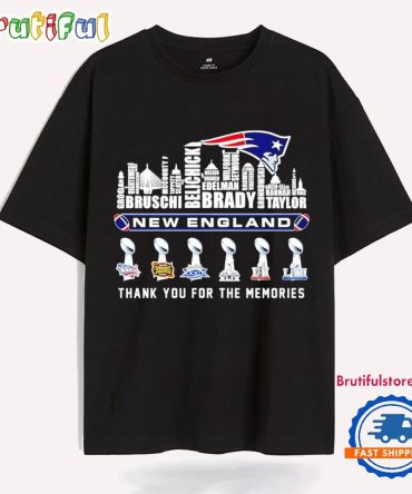 New England Patriots Player Name Thank You For The Memories T Shirt
