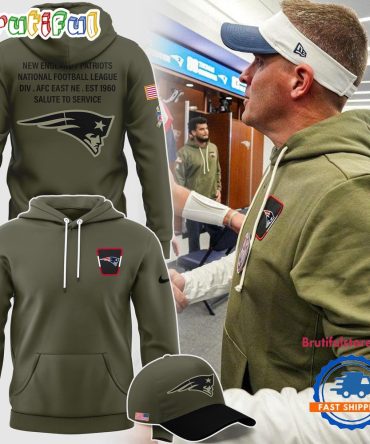 New England Patriots Salute To Service 2025 Special New Hoodie