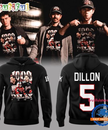 New Jersey Devils Brenden Dillon 1000 Career Nhl Games Graphic Limited Hoodie Shirt