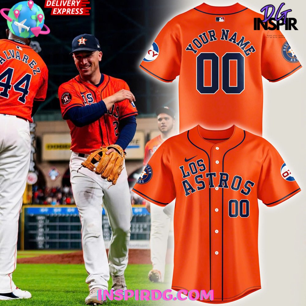Custom Los Astros Baseball Jersey - Personalize With Your Name & Number