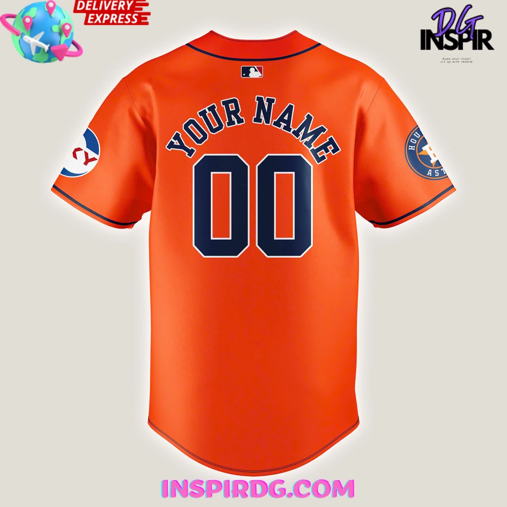 Custom Los Astros Baseball Jersey - Personalize With Your Name & Number - Image 3
