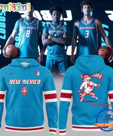 New Mexico Lobos Basketball Turquoise Uniform 2026 Limited Edition Hoodie