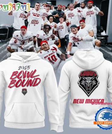 New Mexico Lobos Football Bowl Bound 2025 Hoodie