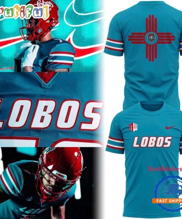 New Mexico Lobos Turquoise Alternate Uniform 2025 T Shirt