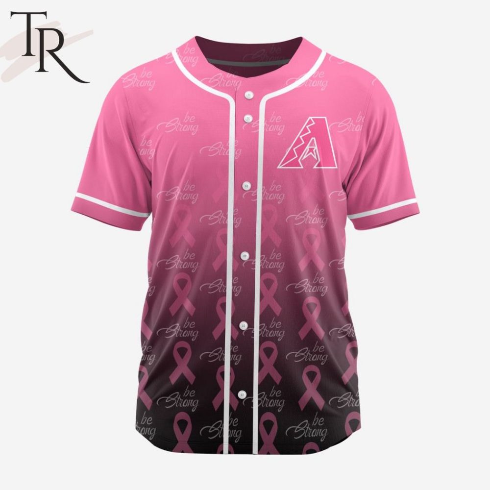 Support & Style: Pink Ribbon Baseball Jersey - 'Be Strong' Empowerment Apparel