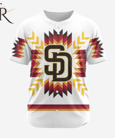 Trendy Tribal Print Sd Baseball Jersey – Unisex Vintage Style, Breathable Fabric
