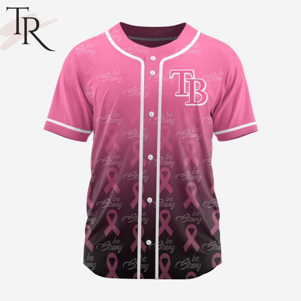 Support Breast Cancer Awareness: Pink Ribbon Baseball Jersey – Be Strong, Stylish & Comfortable!