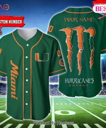 Custom Miami Hurricanes Jersey - Personalized Name & Number Sports Shirt