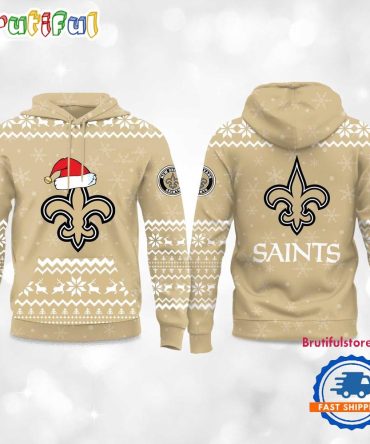 New Orleans Saints 2025 Reindeer Football Christmas New Hoodie Shirt
