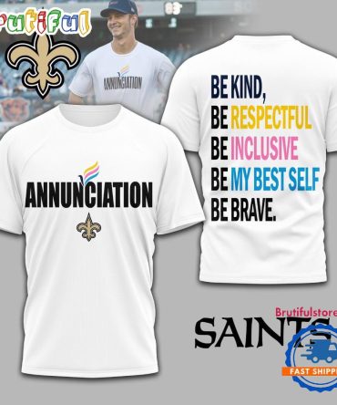 New Orleans Saints Nfl Annunciation 2025 Unisex 3D Shirt