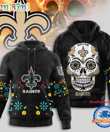 New Orleans Saints Nfl Dia De Los Muertos Limited Editions Hoodie Shirt