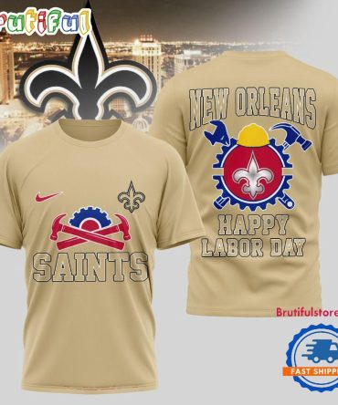 New Orleans Saints Nfl Happy Labor Day 2025 Uniesx 3D Shirt