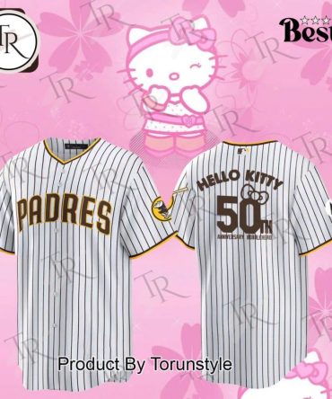 Limited Edition Hello Kitty X Padres 50Th Anniversary Jersey – Perfect Gift For Fans!