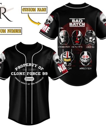 Custom Star Wars Bad Batch Baseball Jersey - Personalized Name & Number