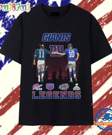 New York Giants Simms Manning Football Leggend 2025 T Shirt