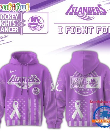 New York Islanders 2025 Nhl Hockey Fights Cancer Limited Edition Hoodie Shirt