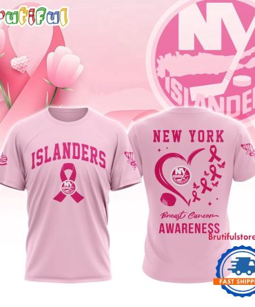 New York Islanders 2025 Nhl Pink Breast Cancer Awareness All Over Print Shirt