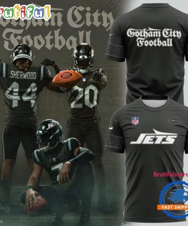 New York Jets Gotham City Football Uniforms 2025 3D Shirt