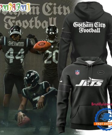 New York Jets Gotham City Football Uniforms 2025 Hoodie