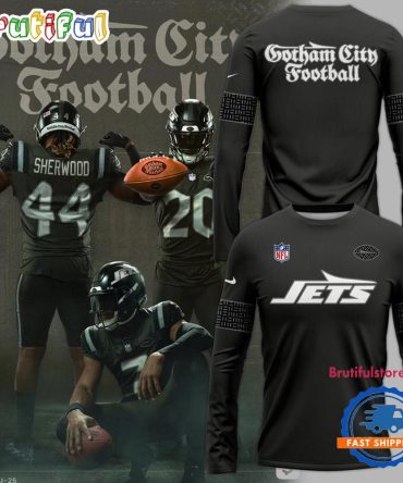 New York Jets Gotham City Football Uniforms 2025 Long Sleeve Shirt