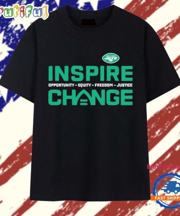 New York Jets Inspire Change Opportunity Equity Freedom Justice T Shirt
