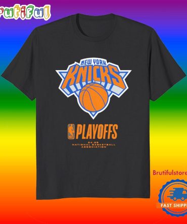 New York Knicks 2025 Nba Playoffs Logo T Shirt