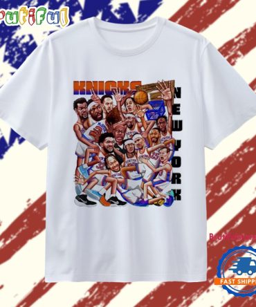 New York Knicks 2026 Team Caricature T Shirt