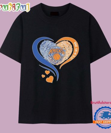 New York Knicks It’S In My Dna Heart Logo 2025 T Shirt