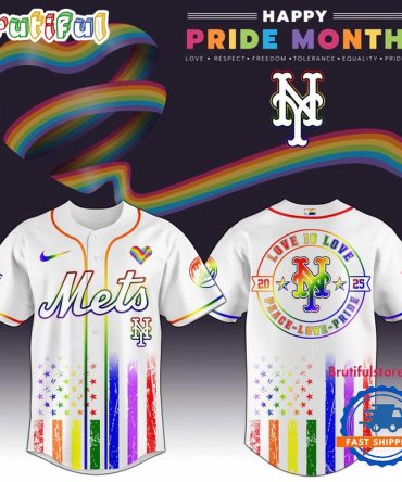 New York Mets 2025 Happy Pride Month Limited Edition Baseball Jersey